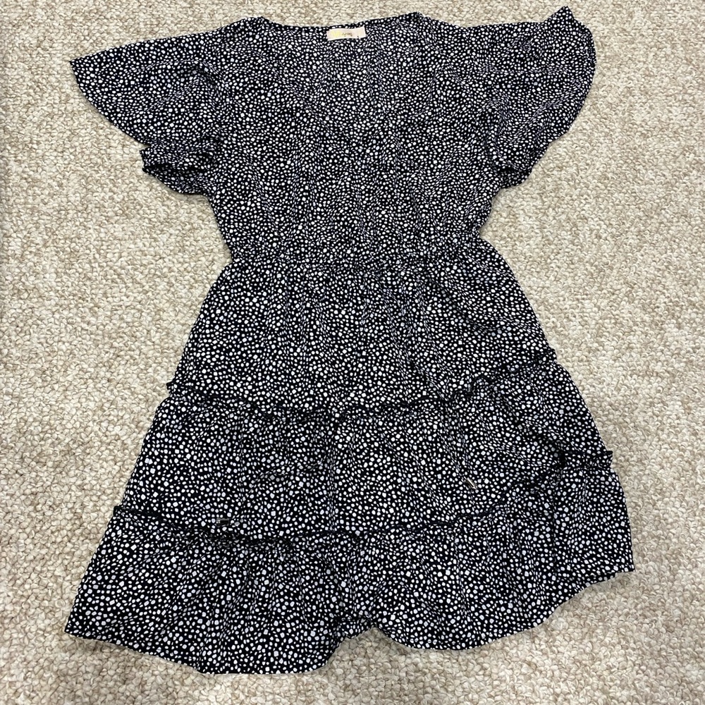 Blossom Black and White polka dot Dress